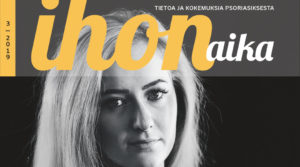 Psoriasisliiton Ihonaika-lehden numeron 3/2019 kansikuva
