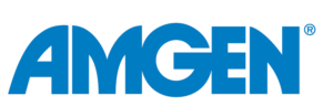 Lääkeyhtiö Amgenin logo.