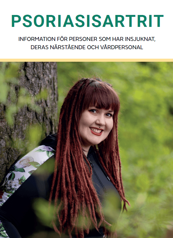 Psoriasisartrit-esitteen kansi.
