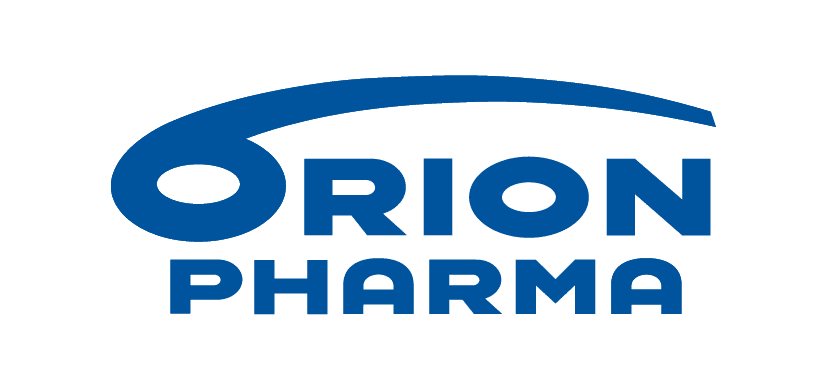 Orion Pharman logo.